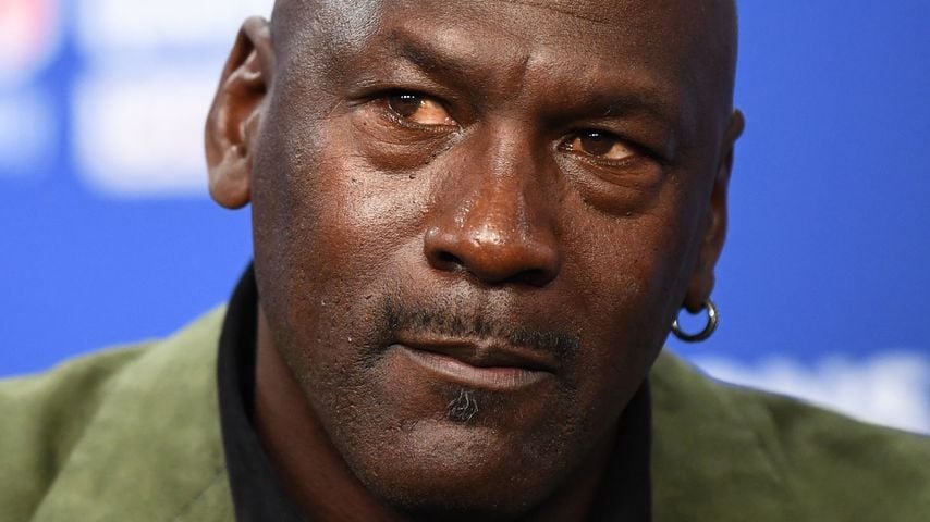 Michael Jordan auf einer Pressekonferenz in Paris im Januar 2020