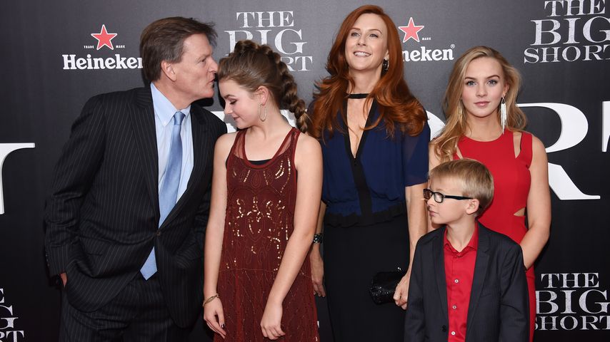 Michael Lewis und Tabitha Soren mit ihren Kindern Dixie, Walker und Quinn