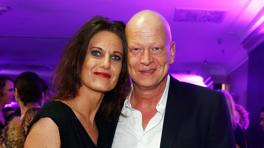 Schauspieler Michael Naseband besuchte mit seiner Frau Tanja einen Cosmetic Award, März 2014.