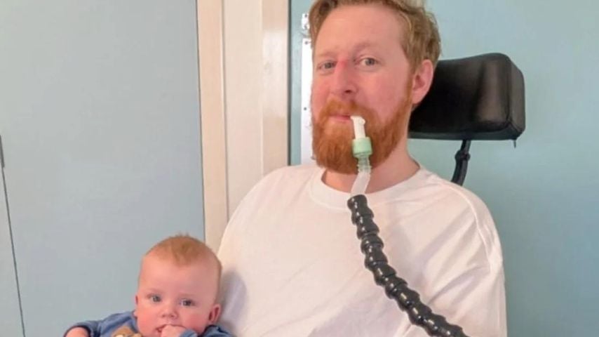 Michael Patrick und sein Patenkind