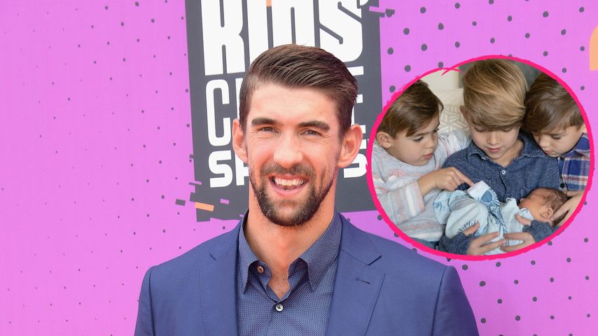 Süß: Michael Phelps teilt erstes Foto von seinen vier Söhnen