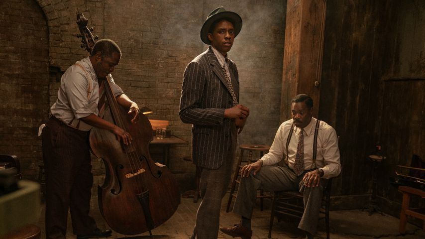Michael Potts, Chadwick Boseman und Colman Domingo in "Ma Rainey's Black Bottom"