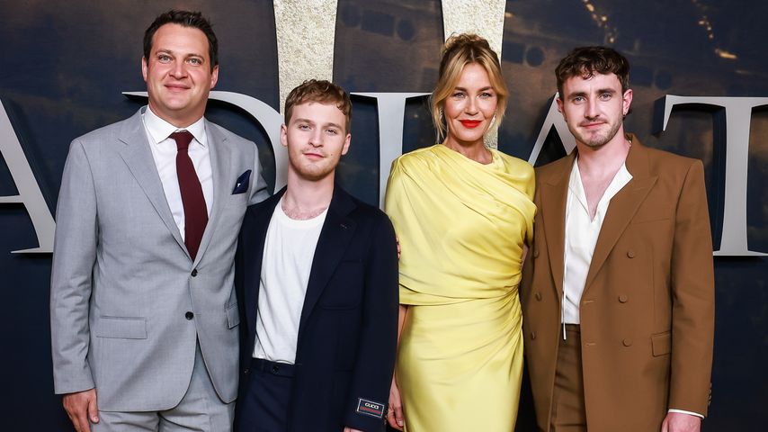 Michael Pruss, Fred Hechinger, Connie Nielsen und Paul Mescal im Oktober 2024