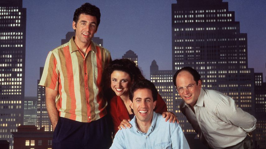 Cast von "Seinfeld": Michael Richards, Julia Louis-Dreyfus, Jerry Seinfeld und Jason Alexander, Staffel 4