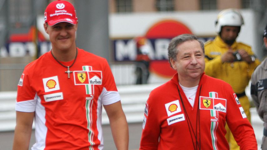 Formel 1-Star Michael Schumacher und Ex-Ferrari-Boss Jean Todt, Monte Carlo 2007