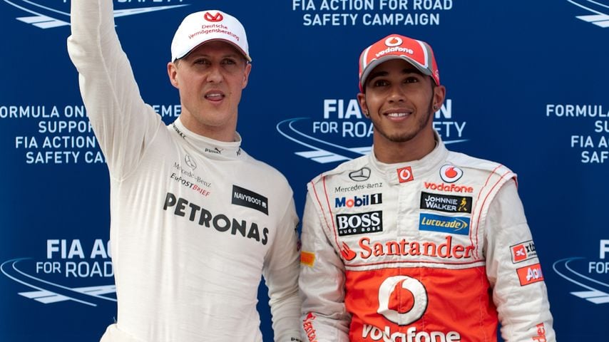 Michael Schumacher und Lewis Hamilton, 2012