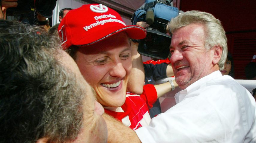 Michael Schumacher und Willi Weber, 2002