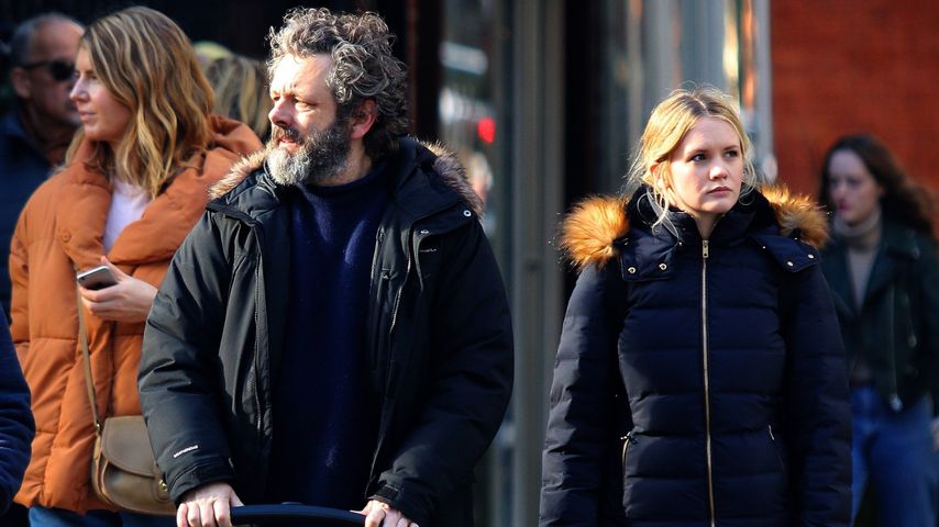 Michael Sheen und Anna Lundberg bei einem Spaziergang mit ihrem Baby in New York im Januar 2020