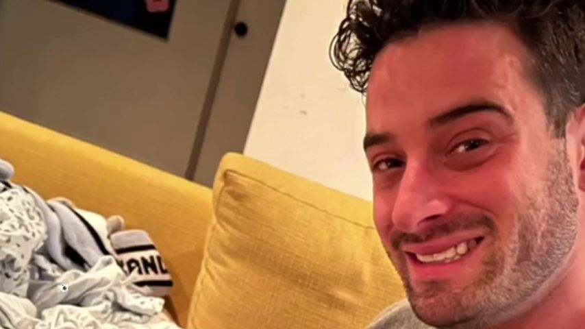 Michael Turchin und sein Baby im November 2021