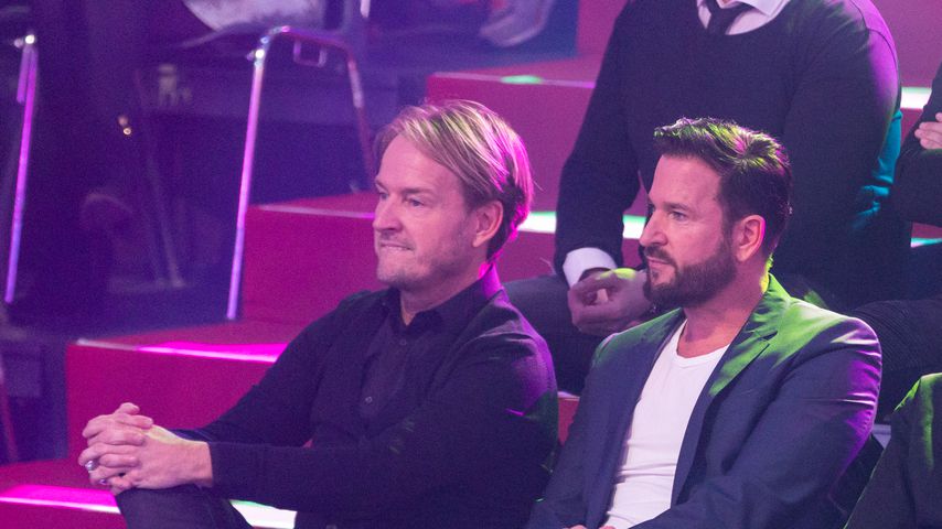 Michael Wendler (rechts) mit seinem Manager Markus Krampe bei "Let's Dance" 2020