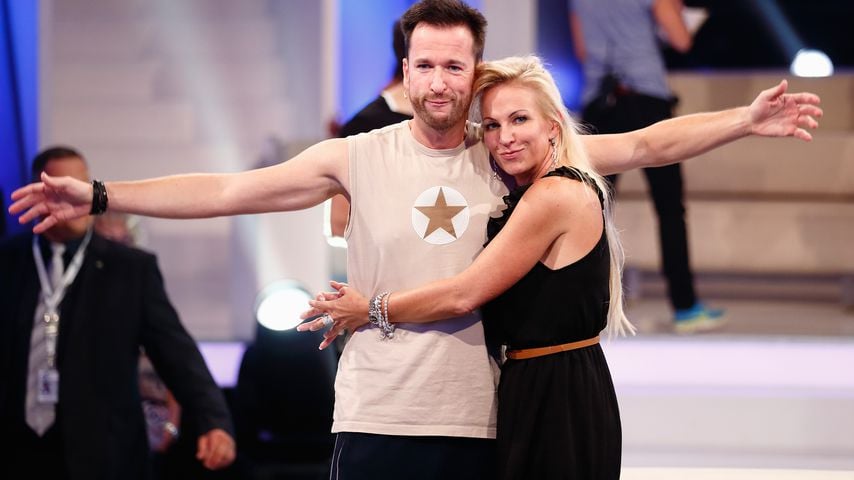 Michael Wendler und Claudia Norberg beim "Promi Big Brother"-Finale 2014