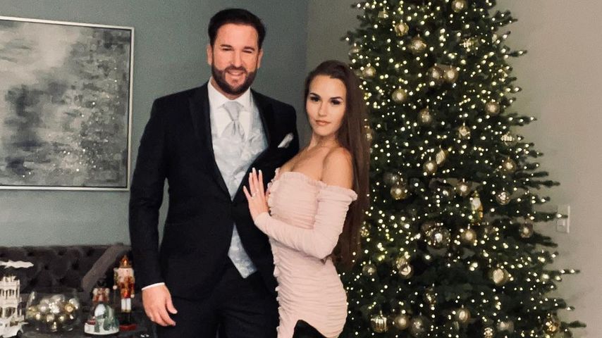 Michael Wendler und Laura Müller mit ihrem Hund Tiger