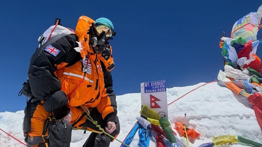 Michael Woods auf dem Mount-Everest-Gipfel