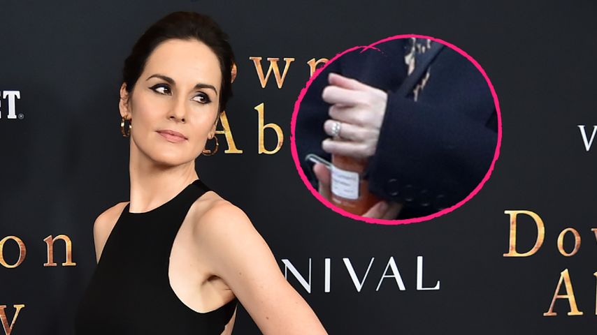 Nach Verlobung: Michelle Dockery mit Diamantring unterwegs