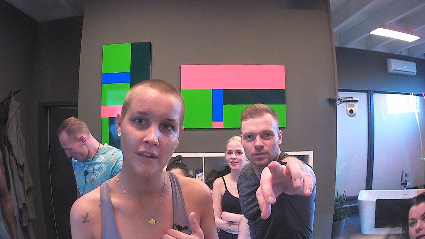 Michelle, Gina und Philipp im "Big Brother"-Glashaus