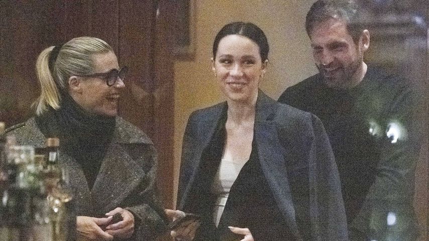 Michelle Hunziker mit Ex Tomaso und Tochter Aurora unterwegs