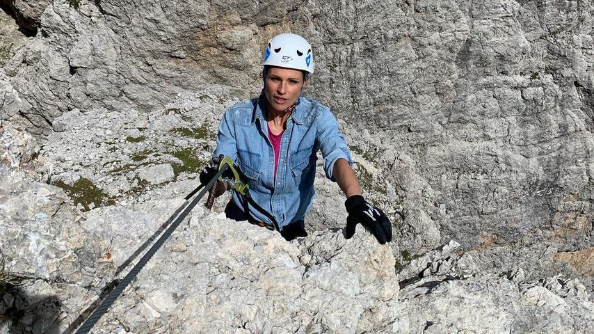 "Panikmoment": Michelle Hunziker verblüfft als Bergsteigerin