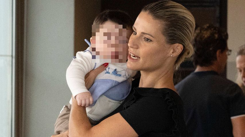 Michelle Hunziker mit ihrem Enkel Cesare