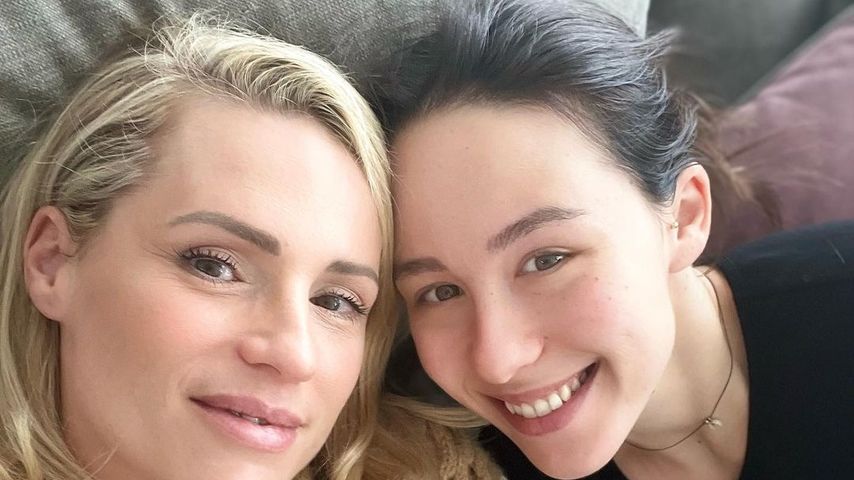 Michelle Hunziker  und Tochter Aurora im November 2022
