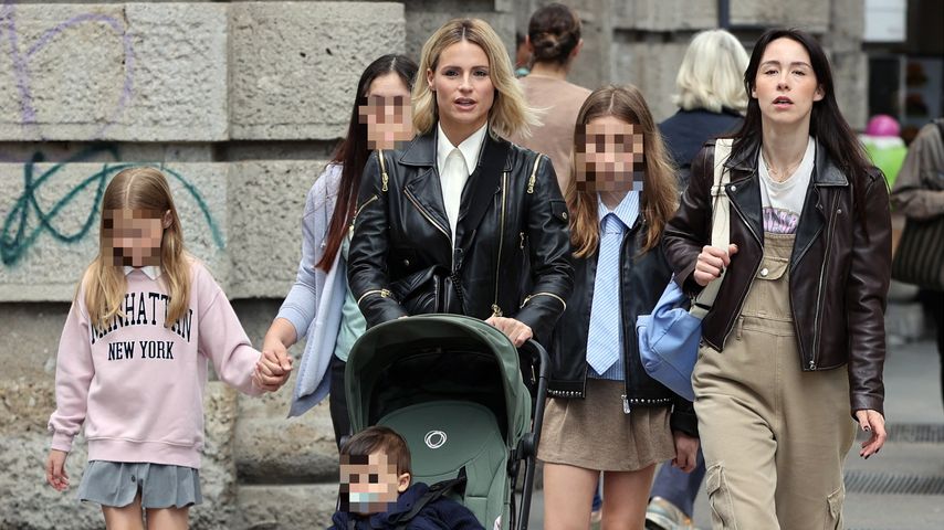 Stylish: Michelle Hunziker shoppt mit Töchtern und Enkel