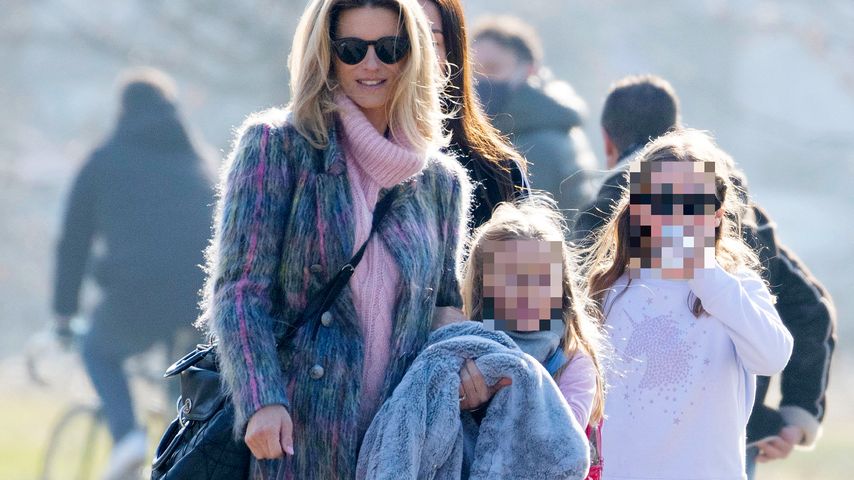 Michelle Hunziker mit ihren Töchtern Celeste und Sole
