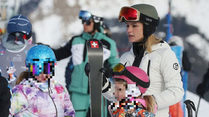 Michelle Hunziker mit ihren Töchtern Sole und Celeste, 2022
