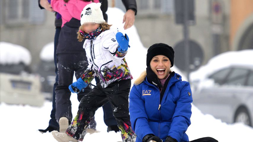 Michelle Hunziker mit ihrer Familie, Dezember 2020