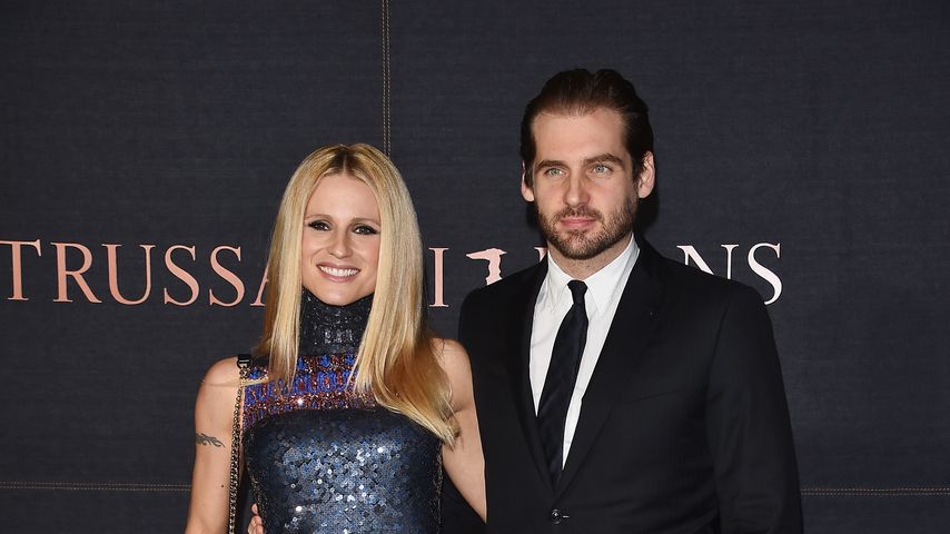 Michelle Hunziker mit Tomaso Trussardi im November 2015 in Mailand