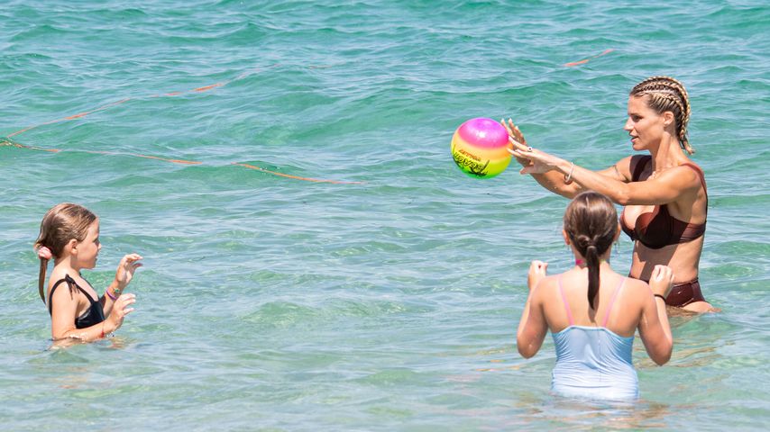 Michelle Hunziker mit ihren Töchtern Sole und Celeste