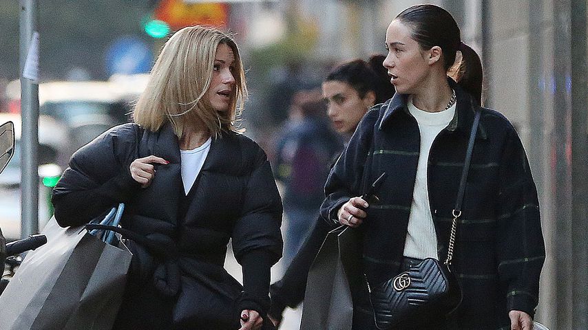 Michelle Hunziker mit ihrer Tochter Aurora, November 2021