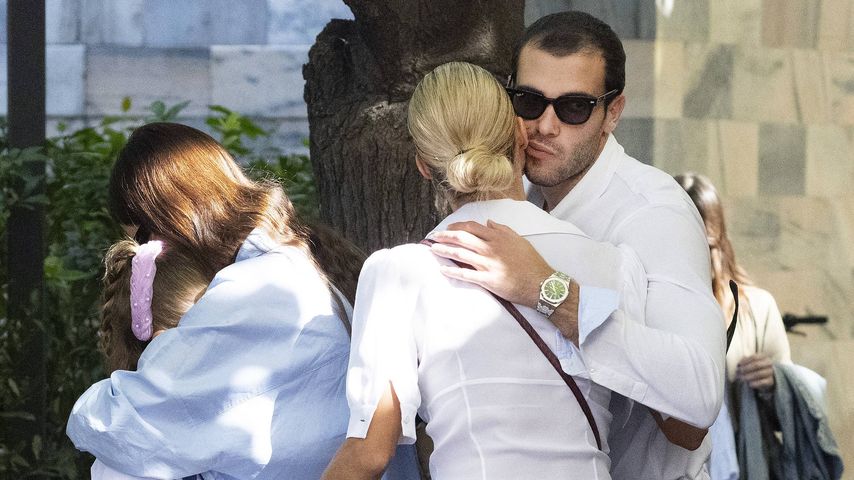 Michelle Hunziker mit ihrer Familie in Mailand, September 2022