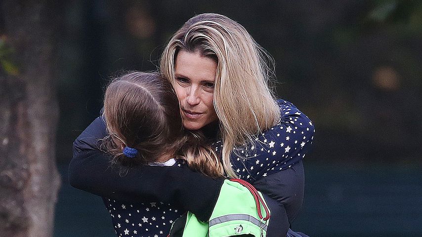 Michelle Hunziker mit ihrer Tochter im November 2021