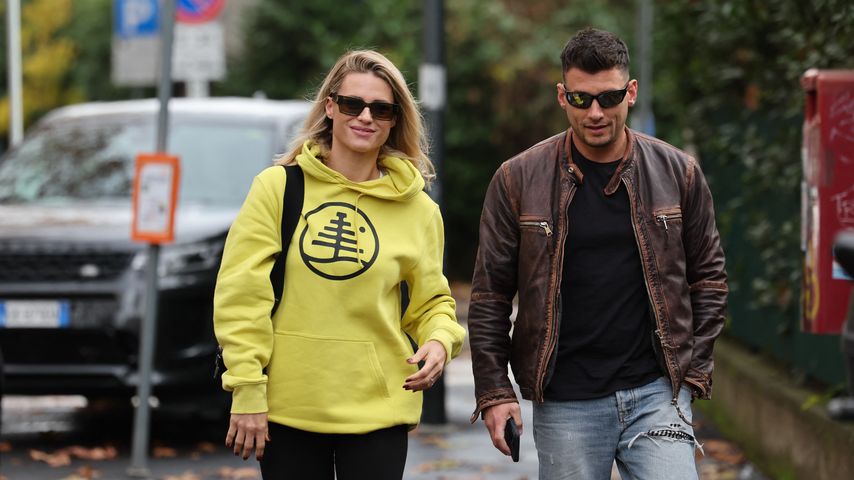 Michelle Hunziker und Alessandro Carollo im Dezember 2023 in Mailand