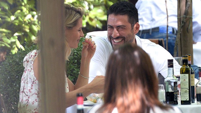 Michelle Hunziker und Giovanni Angiolini in Italien