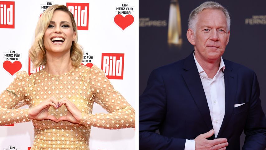 Unangenehm? Michelle Hunziker überrascht Johannes B. Kerner