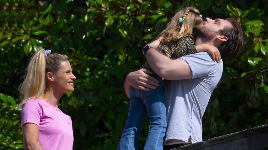 Michelle Hunziker und Tomaso Trussardi mit Tochter Celeste, 2020