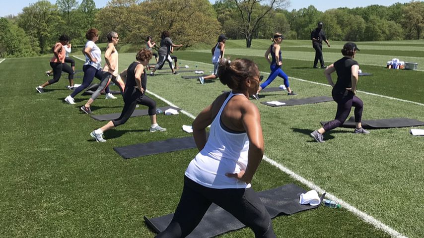Michelle Obama beim Bootcamp im Juni 2017