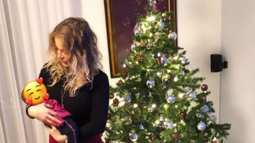 Michelle Schellhaas mit ihrem Baby