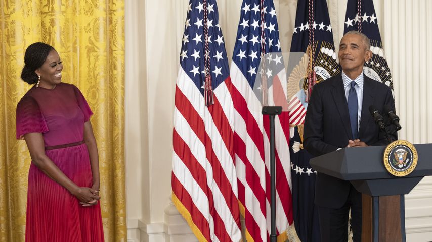 Michelle und Barack Obama im Weißen Haus, September 2022