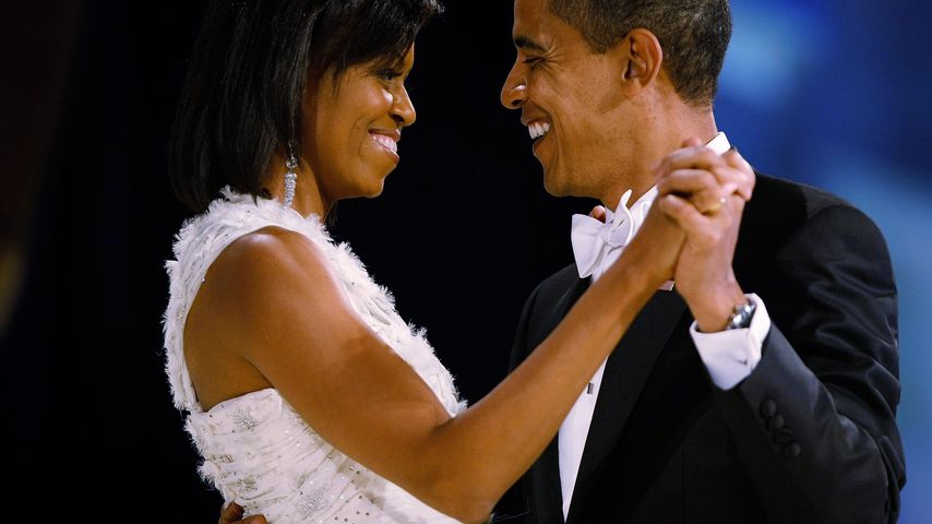 Michelle und Barack Obama auf einem Ball in Washington D.C. im Januar 2009