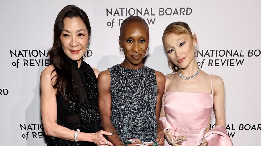 Michelle Yeoh, Cynthia Erivo und Ariana Grande in New York