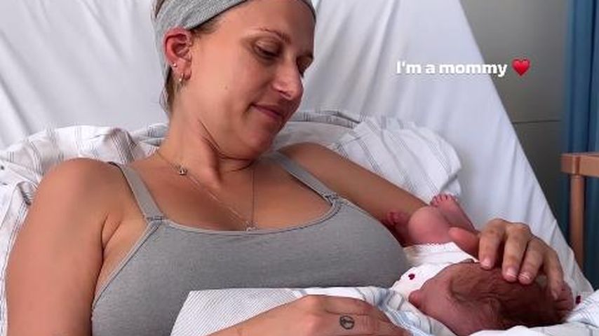 Michi von Want und ihr Baby