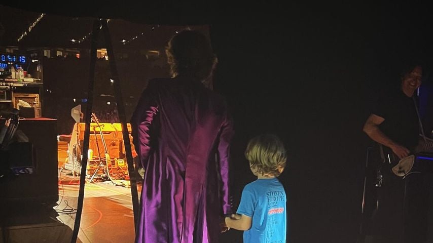 Mick Jagger und sein Sohn