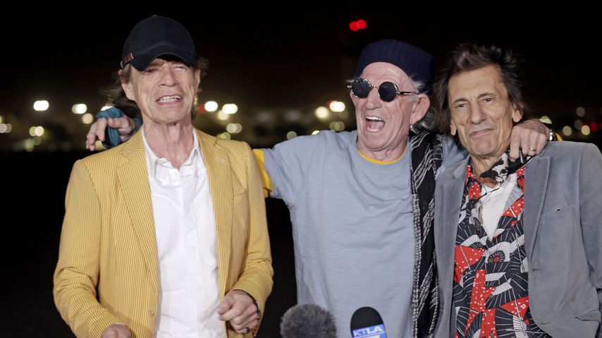 Mick Jagger, Keith Richards und Ronnie Wood von den Rolling Stones