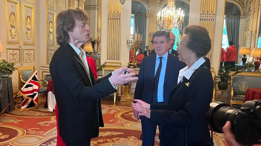 Mick Jagger und Prinzessin Anne in Paris, Juli 2024