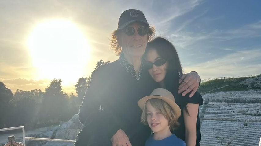 Familienfoto zum 9. Geburtstag von Mick Jaggers Sohn Deveraux.