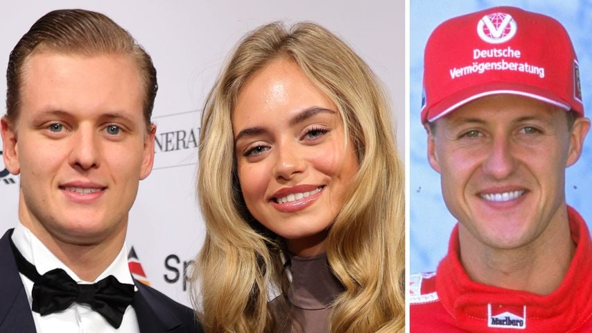 Mick Schumacher, Laila Hasanovic und Michael Schumacher