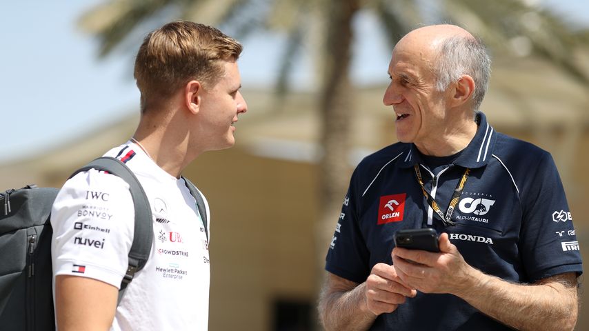 Mick Schumacher und Franz Tost, März 2023