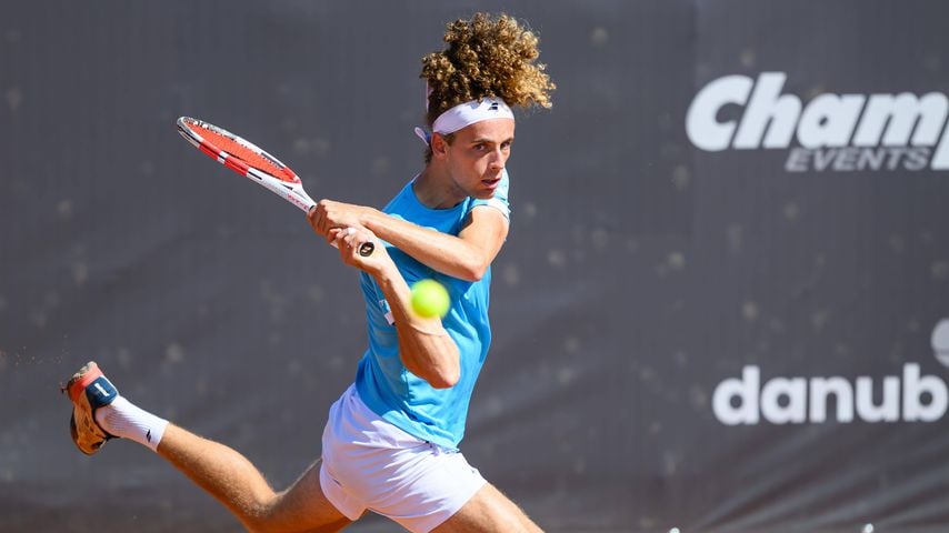 Mika Brunold beim DANUBE Upper Austria Open in Mauthausen