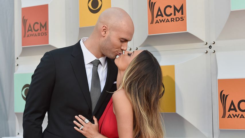 Mike Caussin mit seiner Frau Jana Kramer, April 2016